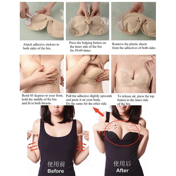 Invisible Push Up Air Bra (3 Colours Available) - Image 2