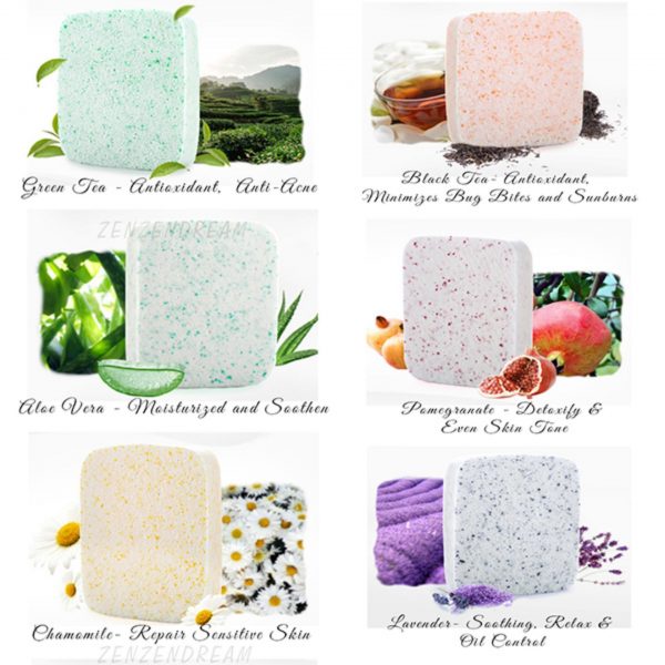 Natural Face Cleansing Konjac Sponge (Black Tea) - Image 2