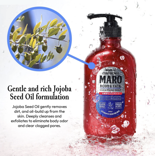 MARO Body & Face Cleansing Soap 450ml - Image 3
