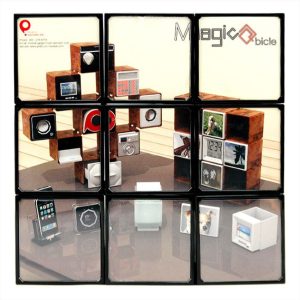 Customisable 9-Cube Decorative Storage Organiser Magic-Q-Bicle